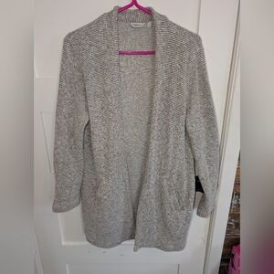 Reitmans Heather Gray Cardigan Sweater